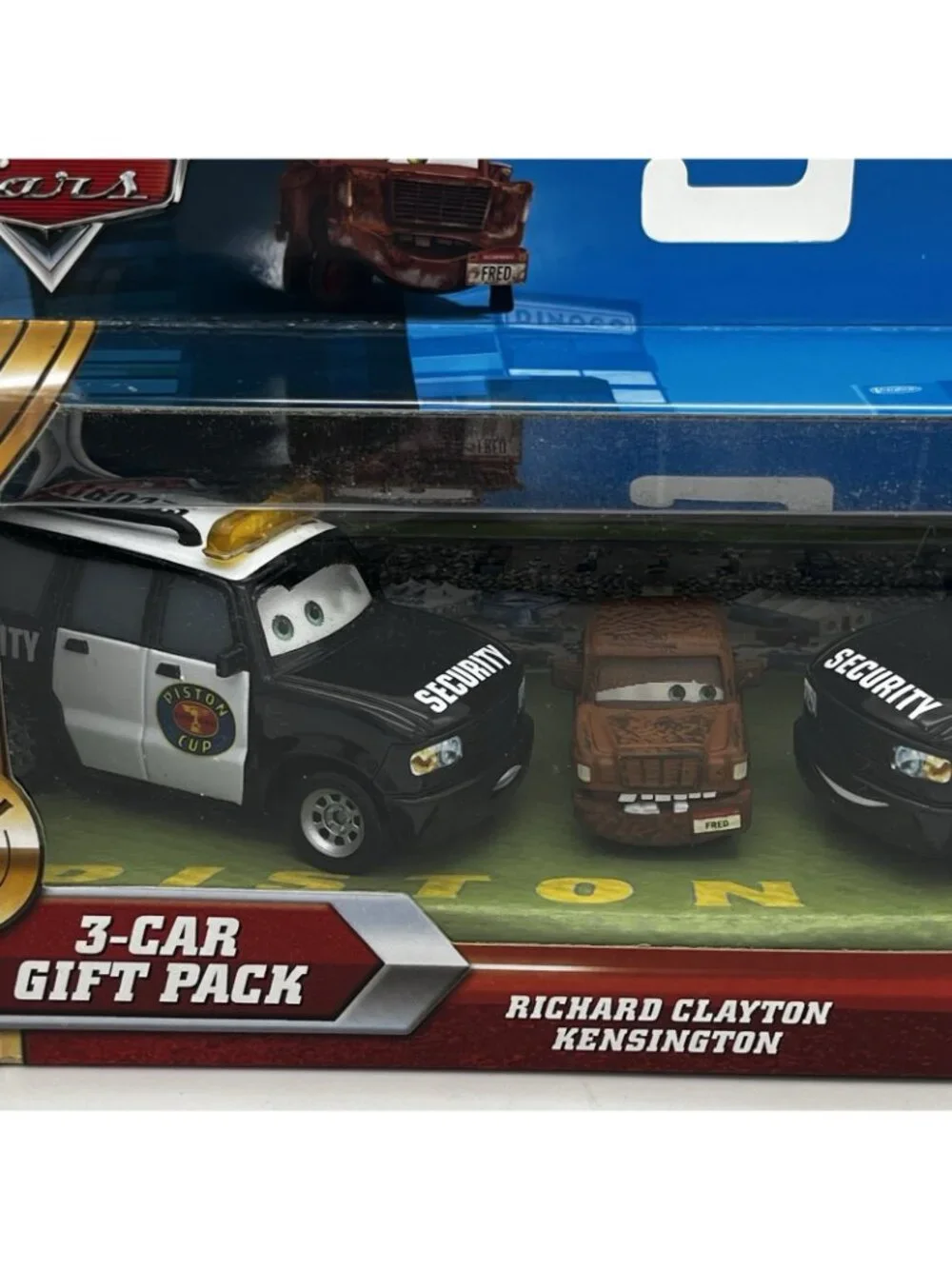 Disney Pixar Cars Piston Cup 3-Car Gift Pack Richard Fred Marco Eyes Change NEW
